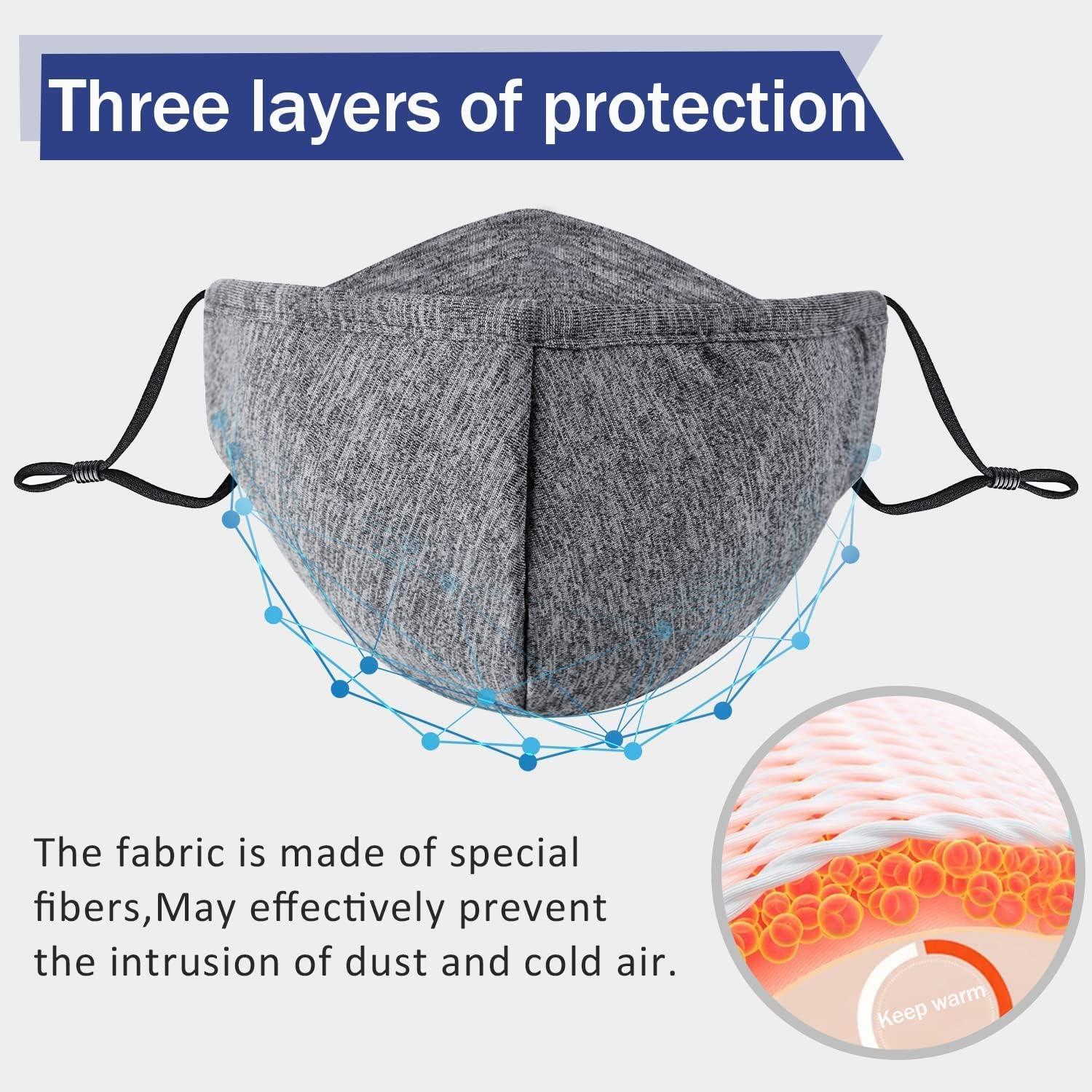 image:imagePAGE ONE Adult Cloth Reusable Face Masks Washable Comfortable Breathable Adjustable Fabric Face Mask6PC