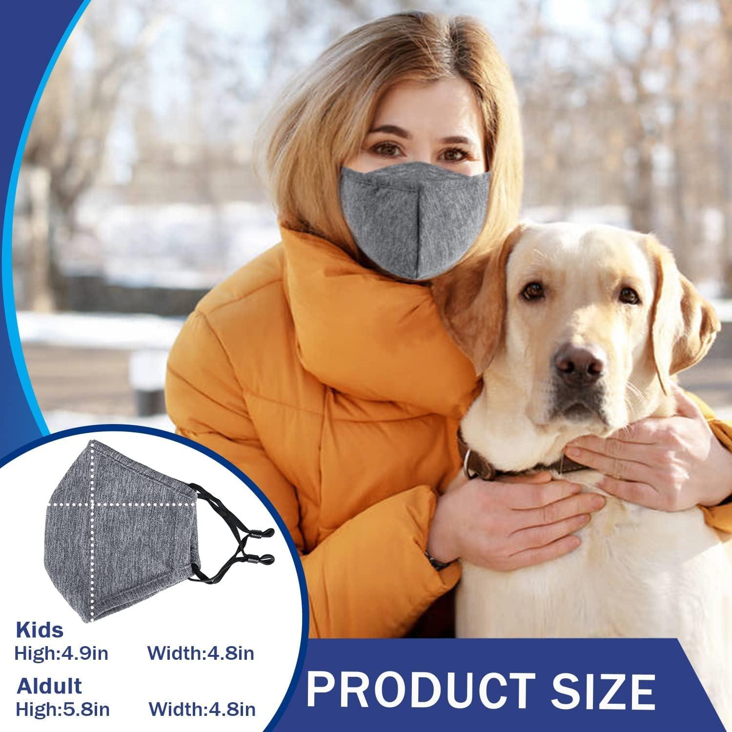 image:imagePAGE ONE Adult Cloth Reusable Face Masks Washable Comfortable Breathable Adjustable Fabric Face Mask6PC