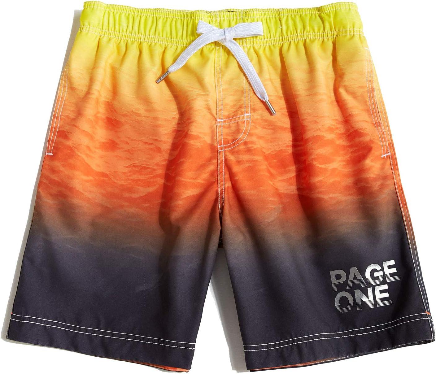 image:imagePAGE ONE Mens Swim Trunks Quick Dry Surfing Beach Shorts with Full Mesh Lining with Pockets2538