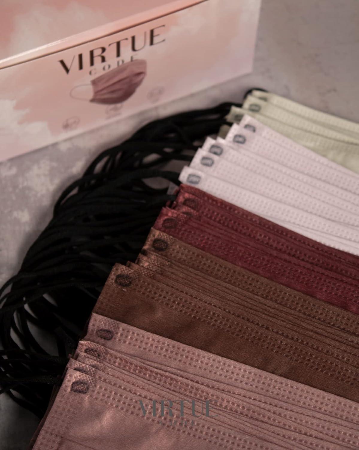 image:imageVIRTUE CODE Balance Face Masks Soft 3 Ply Comfort Disposable Face MasksDesert Rose
