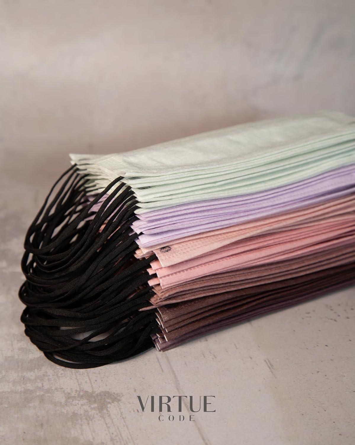 image:imageVIRTUE CODE Balance Face Masks Soft 3 Ply Comfort Disposable Face MasksLatte Love