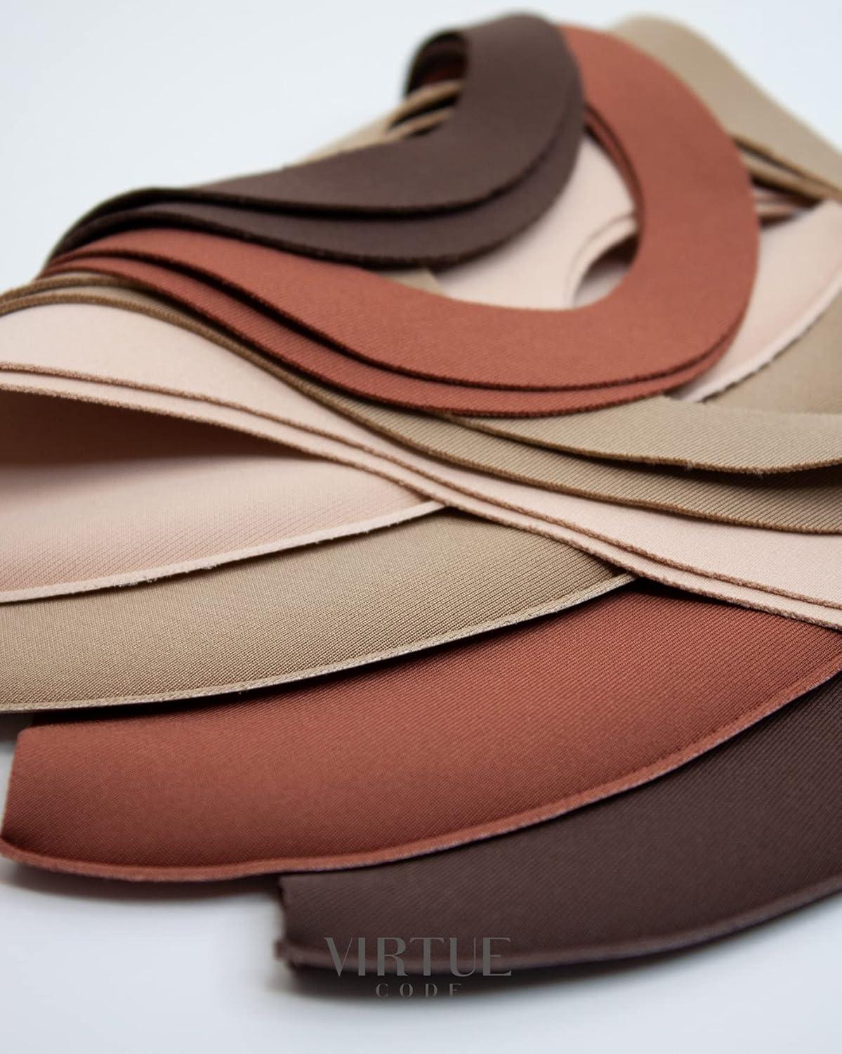 image:imageVirtue Code Second Skin Cloth Face Mask Pack 4 Buttery Soft Masks Washable FabricDesert Rose