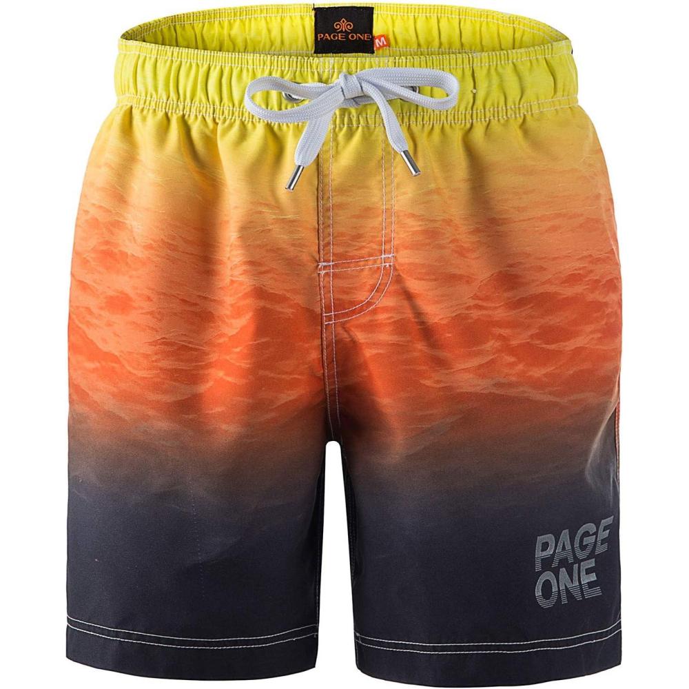 image:imagePAGE ONE Mens Swim Trunks Quick Dry Surfing Beach Shorts with Full Mesh Lining with Pockets2538