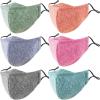 image:imagePAGE ONE Adult Cloth Reusable Face Masks Washable Comfortable Breathable Adjustable Fabric Face Mask6PC