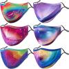 image:imagePAGE ONE Kids Face Masks Washable Reusable Cute Funny Boys Girls Colored Cloth Face Mask with Adjustable Earloops6PC