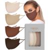 image:imageVIRTUE CODE Second Skin Cloth Face Mask Pack with Adjustable Ear Loops 4 Buttery Soft Masks Washable Fabric  Desert Rose Face Mask Reusable Stretchy Comfortable Fresh Facemask