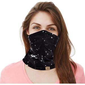 PAGE ONE Multifunctional Neck Gaiter Face Scarf Mask Women Men Bike Motorcycle Hiking Fishing Face Scarf Bandana Mask