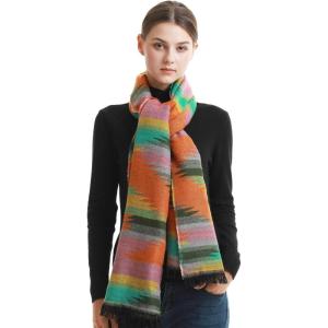 PAGE ONE Women Winter Warm Scarf,Soft Shawls and Wraps Warm Plaid Scarf