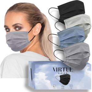 VIRTUE CODE Priority Face Masks – Disposable Face Masks(Storm)