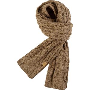 PAGE ONE Women’s Ribbed Knit Scarf Winter Warm Long Big Wrap Cashmere Wool Thick Large Chunky Scarf for Women(Khaki)