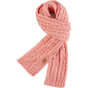 PAGE ONE Women’s Ribbed Knit Scarf Winter Warm Long Big Wrap Cashmere Wool Thick Large Chunky Scarf for Women(Light Pink)