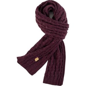 PAGE ONE Women’s Ribbed Knit Scarf Winter Warm Long Big Wrap Cashmere Wool Thick Large Chunky Scarf for Women(Purple)
