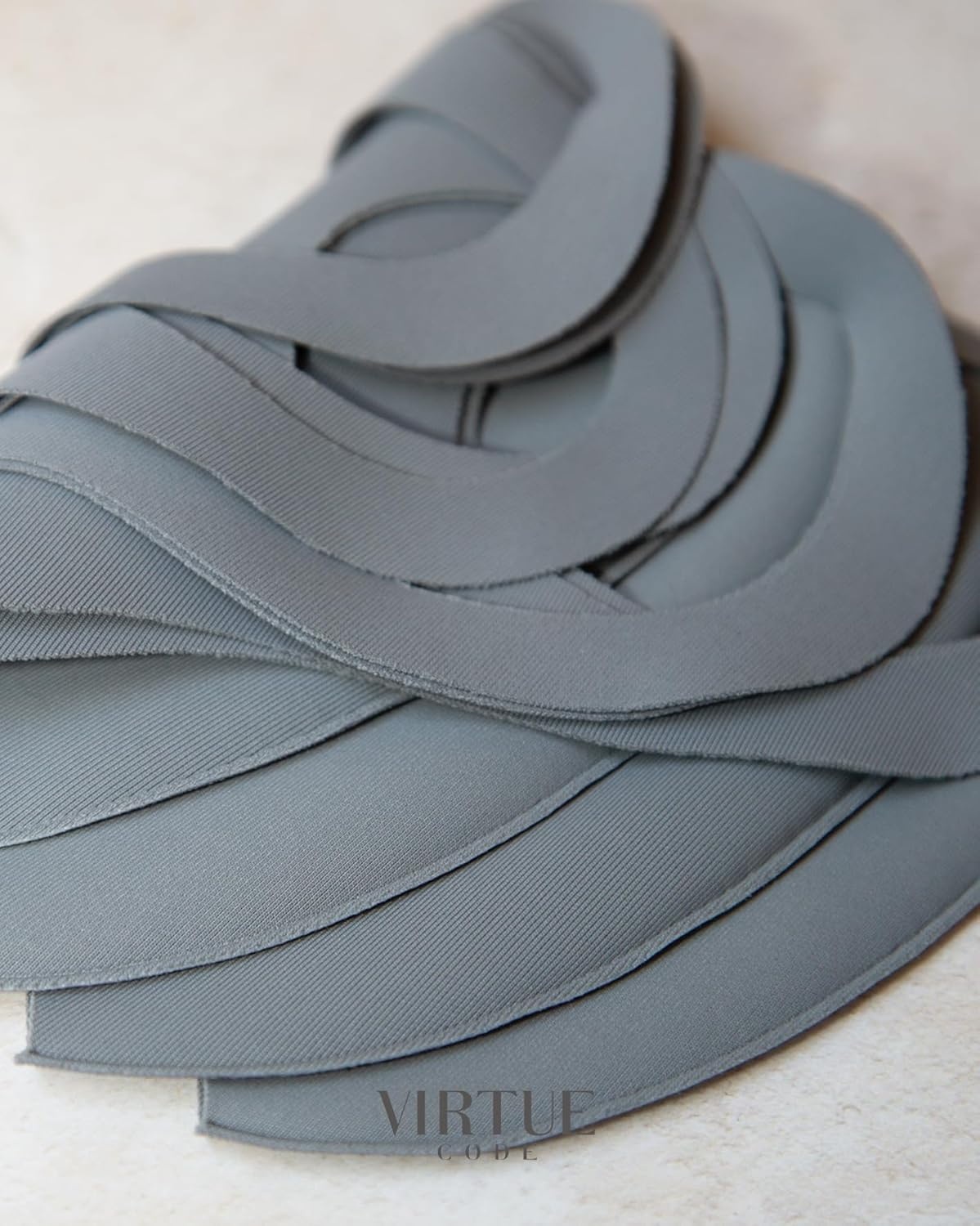 image:imageVirtue Code Second Skin Cloth Face Mask Pack 4 Buttery Soft Masks Washable FabricCharcoal Gray